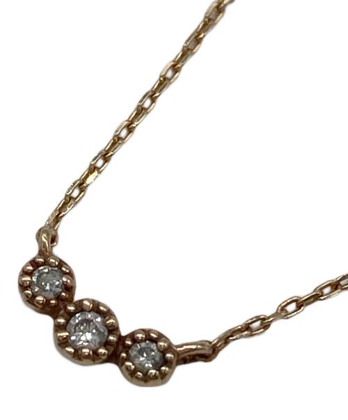 ete（エテ）ete (エテ) K10YGレイヤー ダイヤネックレスの古着・服飾アイテム