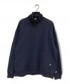 LOS ANGELES APPAREL×SSZ×AHロサンゼルスアパレル×エスエスズィー×アキオハセガワ）の古着「タートルネックスウェットシャツ」｜ネイビー