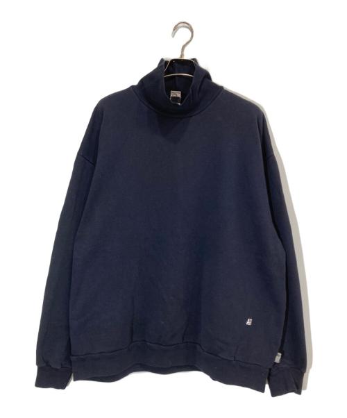 LOS ANGELES APPAREL（ロサンゼルスアパレル）LOS ANGELES APPAREL (ロサンゼルスアパレル) SSZ (エスエスズィー) AH (アキオハセガワ) タートルネックスウェットシャツ ネイビー サイズ:2XLの古着・服飾アイテム