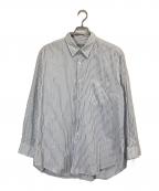 COMME des GARCONS HOMMEコムデギャルソン オム）の古着「ストライプシャツ」｜ホワイト×ブルー