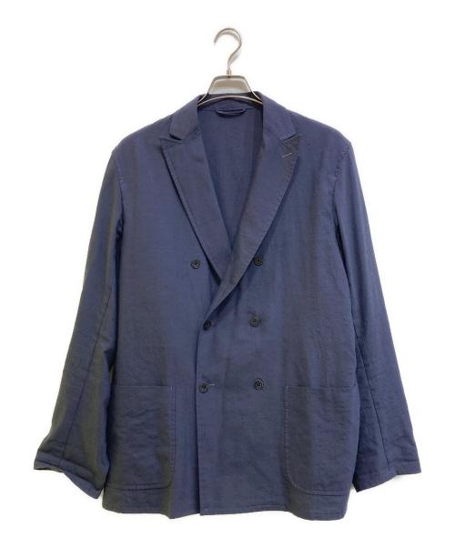 COMOLI（コモリ）COMOLI (コモリ) タイプライター ダブルブレストジャケット ネイビー サイズ:3の古着・服飾アイテム