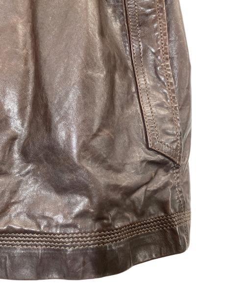 Timberland（ティンバーランド）Timberland (ティンバーランド) オールドレザージャケット ブラウン サイズ:XLの古着・服飾アイテム