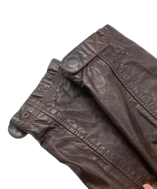 Timberland（ティンバーランド）Timberland (ティンバーランド) オールドレザージャケット ブラウン サイズ:XLの古着・服飾アイテム