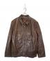 Timberland（ティンバーランド）の古着「オールドレザージャケット」｜ブラウン