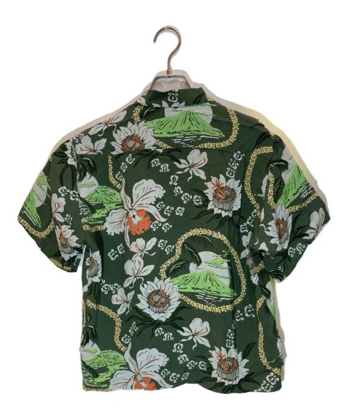 KEONI OF HAWAII（ケオニオブハワイ）KEONI OF HAWAII (ケオニオブハワイ) アロハシャツ グリーン サイズ:Sの古着・服飾アイテム