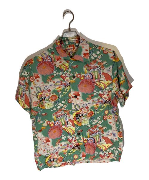 Sun Surf（サンサーフ）Sun Surf (サンサーフ) アロハシャツ グリーン サイズ:Sの古着・服飾アイテム