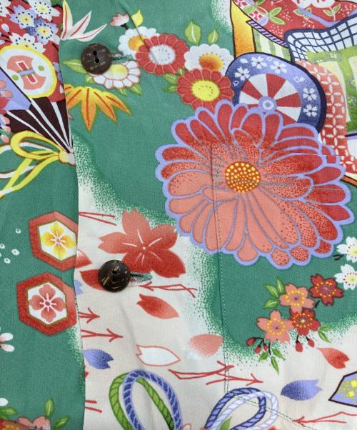 Sun Surf（サンサーフ）Sun Surf (サンサーフ) アロハシャツ グリーン サイズ:Sの古着・服飾アイテム