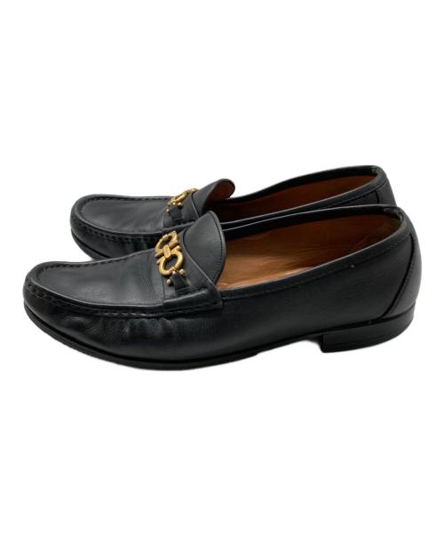 Salvatore Ferragamo（サルヴァトーレ フェラガモ）Salvatore Ferragamo (サルヴァトーレ フェラガモ) ガンチーニローファー ブラック サイズ:SIZE 10Dの古着・服飾アイテム
