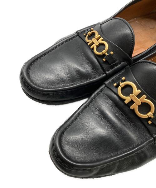 Salvatore Ferragamo（サルヴァトーレ フェラガモ）Salvatore Ferragamo (サルヴァトーレ フェラガモ) ガンチーニローファー ブラック サイズ:SIZE 10Dの古着・服飾アイテム