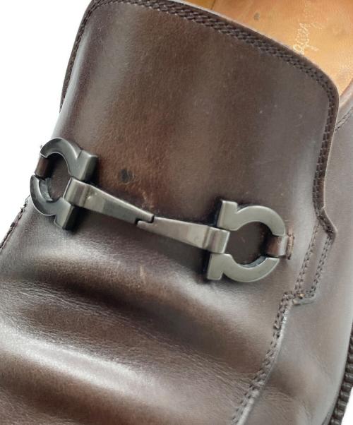 Salvatore Ferragamo（サルヴァトーレ フェラガモ）Salvatore Ferragamo (サルヴァトーレ フェラガモ) ガンチーニローファー ブラウン サイズ: 8 1/2の古着・服飾アイテム