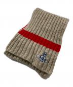 Vivienne Westwoodヴィヴィアンウエストウッド）の古着「リブ編みミニマフラー」｜ベージュ