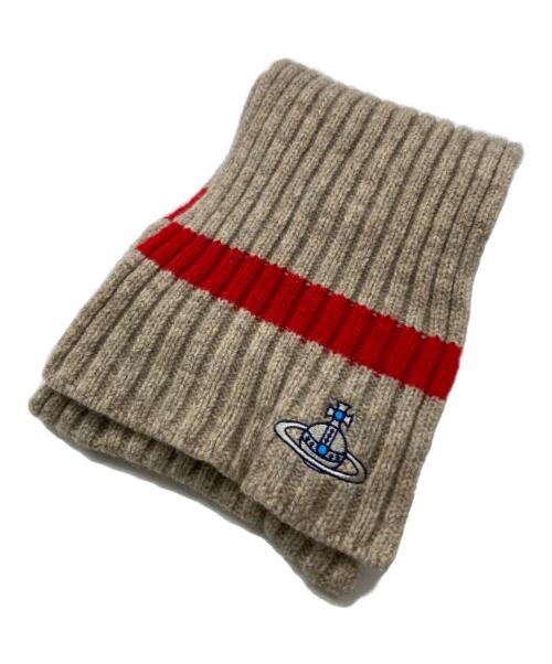 Vivienne Westwood（ヴィヴィアンウエストウッド）Vivienne Westwood (ヴィヴィアンウエストウッド) リブ編みミニマフラー ベージュ サイズ:-の古着・服飾アイテム