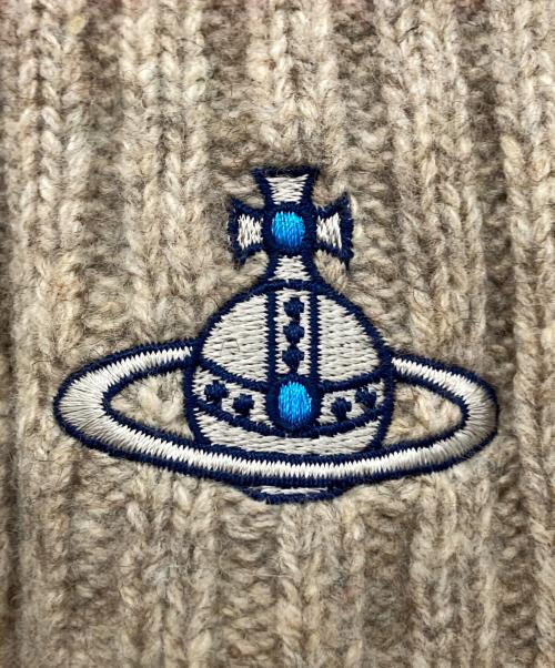 Vivienne Westwood（ヴィヴィアンウエストウッド）Vivienne Westwood (ヴィヴィアンウエストウッド) リブ編みミニマフラー ベージュ サイズ:-の古着・服飾アイテム