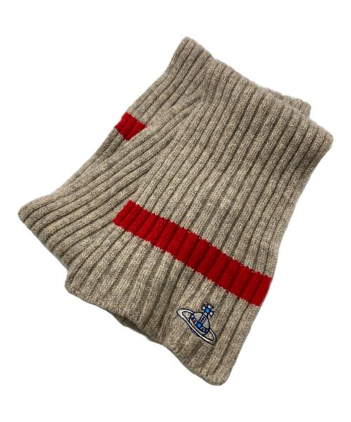 Vivienne Westwood（ヴィヴィアンウエストウッド）Vivienne Westwood (ヴィヴィアンウエストウッド) リブ編みミニマフラー ベージュ サイズ:-の古着・服飾アイテム