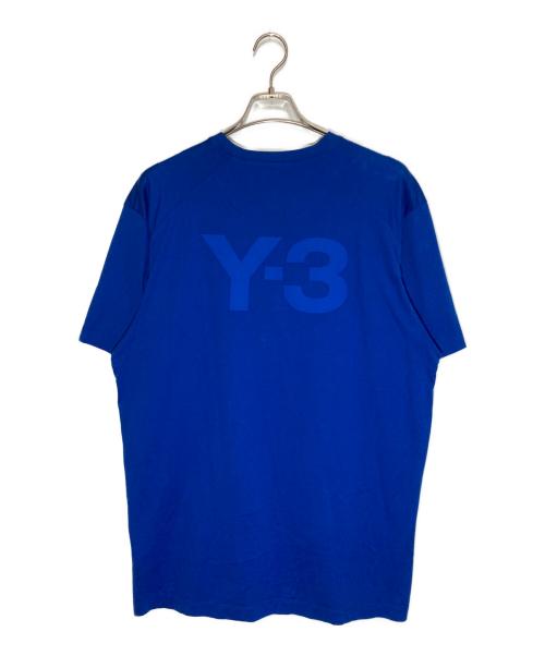 Y-3（ワイスリー）Y-3 (ワイスリー) ロゴtシャツ ブルー サイズ:Lの古着・服飾アイテム