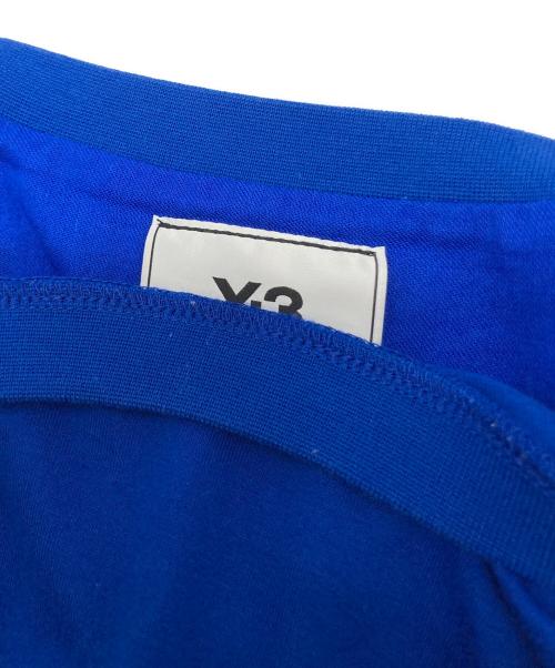 Y-3（ワイスリー）Y-3 (ワイスリー) ロゴtシャツ ブルー サイズ:Lの古着・服飾アイテム