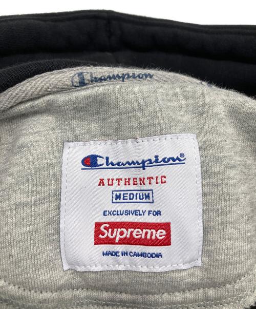 Champion（チャンピオン）Champion (チャンピオン) Supreme (シュプリーム) Label Hooded Sweatshirt ブラック サイズ:Mの古着・服飾アイテム