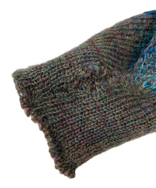 Darwin（ダーウィン）Darwin (ダーウィン) モヘア混チェックカーディガン グリーン サイズ:SIZE Mの古着・服飾アイテム