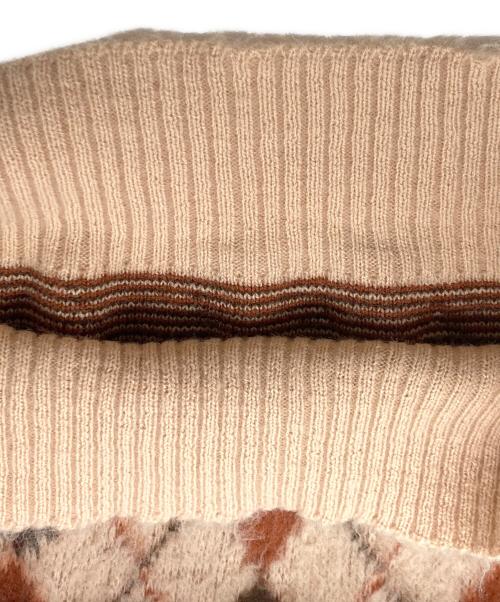 CAMPUS（キャンパス）CAMPUS (キャンパス) ヴィンテージアクリルアーガイルニット ブラウン サイズ:Ⅿの古着・服飾アイテム