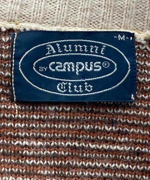 CAMPUS（キャンパス）CAMPUS (キャンパス) ヴィンテージアクリルアーガイルニット ブラウン サイズ:Ⅿの古着・服飾アイテム
