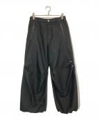 A + TOKYOエープラス トウキョウ）の古着「テクニカルワイドトラウザーパンツ」｜ブラック