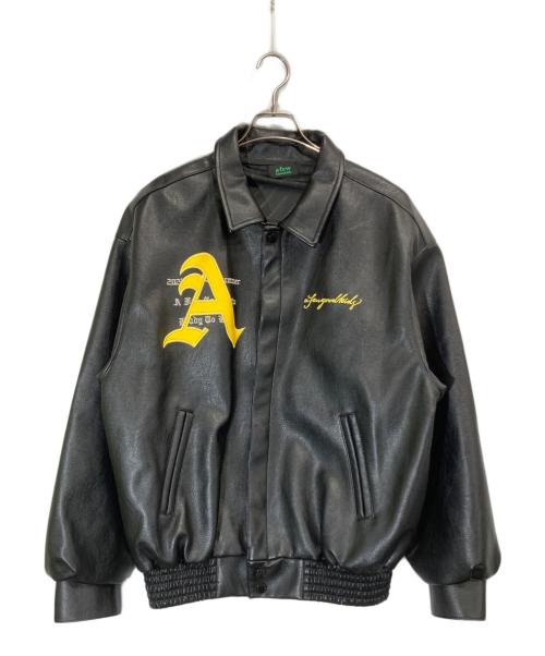 A FEW GOOD KIDS（アフューグッドキッズ）A Few Good Kids (アフューグッドキッズ) エコレザースタジャン ブラック サイズ:Mの古着・服飾アイテム
