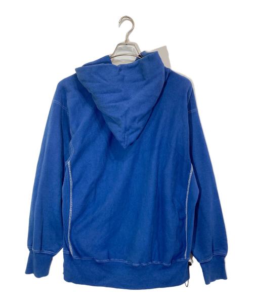 Champion（チャンピオン）Champion (チャンピオン) LAND'S END (ランズエンド) ボロリバースウィーブパーカー ブルー サイズ:Lの古着・服飾アイテム