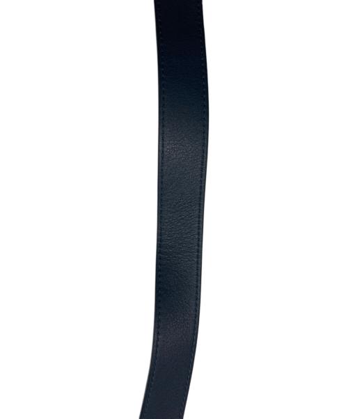 A.P.C.（アーペーセー）A.P.C. (アーペーセー) レザーショルダーバッグ ネイビーの古着・服飾アイテム