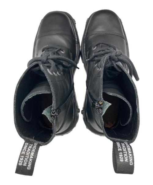 NEW ROCK（ニューロック）NEW ROCK (ニューロック) ANKLE BOOT BLACK REACTOR WITH LACES ブラック サイズ:41の古着・服飾アイテム