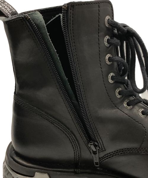 NEW ROCK（ニューロック）NEW ROCK (ニューロック) ANKLE BOOT BLACK REACTOR WITH LACES ブラック サイズ:41の古着・服飾アイテム