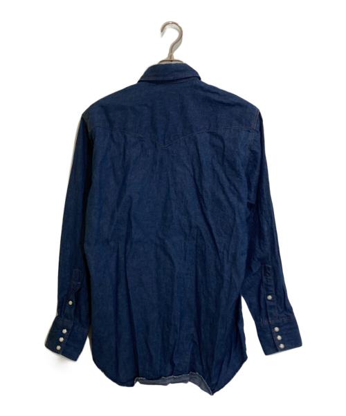 Wrangler（ラングラー）Wrangler (ラングラー) 80'sデニムウエスタンシャツ インディゴ サイズ:15-33の古着・服飾アイテム