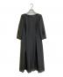 TO BE CHIC（トゥービーシック）の古着「タフタヘムドット ワンピース」｜ブラック