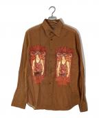 D&Gディーアンドジー）の古着「グラフィックプリントシャツ」｜ブラウン