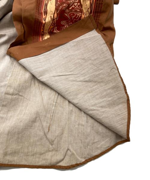 D&G（ディーアンドジー）D&G (ディーアンドジー) グラフィックプリントシャツ ブラウン サイズ:38の古着・服飾アイテム