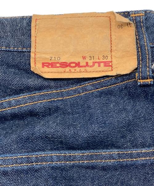 RESOLUTE（リゾルト）RESOLUTE (リゾルト) 710ワンウォッシュデニムパンツ インディゴ サイズ:31の古着・服飾アイテム