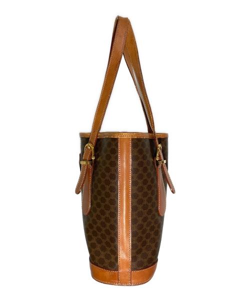 CELINE（セリーヌ）CELINE (セリーヌ) マカダムハンドバッグ ブラウン サイズ:-の古着・服飾アイテム