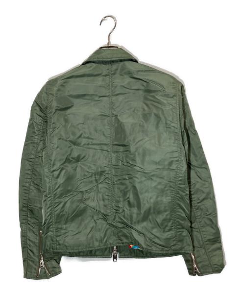 Schott（ショット）Schott (ショット) nano・universe (ナノ・ユニバース) 別注フライトジャケット グリーン サイズ:Lの古着・服飾アイテム