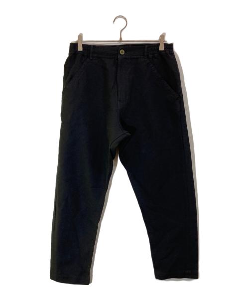 COMME des GARCONS HOMME DEUX（コムデギャルソン オム ドゥ）COMME des GARCONS HOMME DEUX (コムデギャルソン オム ドゥ) ポリ縮絨ワイドテーパードパンツ ブラック サイズ:Mの古着・服飾アイテム