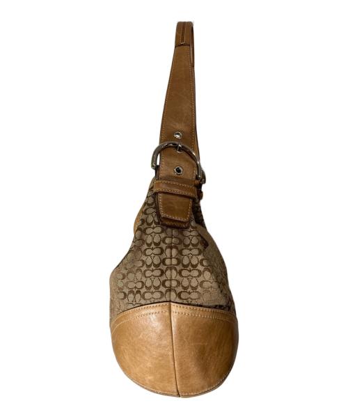 COACH（コーチ）COACH (コーチ) シグネチャーワンショルダーバッグ ベージュの古着・服飾アイテム