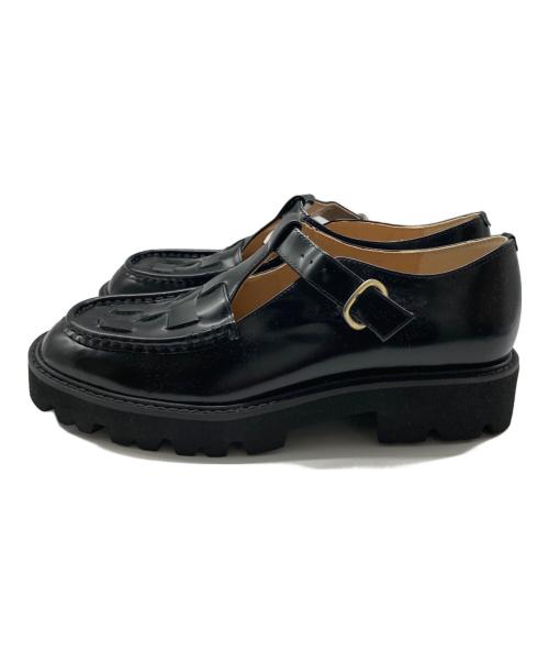 kurashi&trips publishing（クラシアンドトリップス パブリッシング）kurashi&trips publishing (クラシアンドトリップス パブリッシング) Tストラップシューズ ブラック サイズ:23.5cmの古着・服飾アイテム