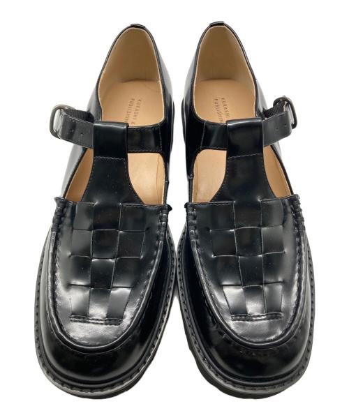 kurashi&trips publishing（クラシアンドトリップス パブリッシング）kurashi&trips publishing (クラシアンドトリップス パブリッシング) Tストラップシューズ ブラック サイズ:23.5cmの古着・服飾アイテム