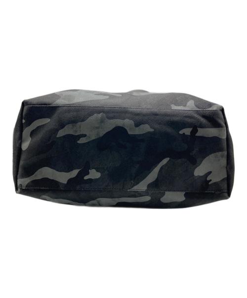 PELLE MORBIDA（ペッレモルビダ）PELLE MORBIDA (ペッレモルビダ) カモフラトートバッグ ブラック×グレー サイズ:-の古着・服飾アイテム