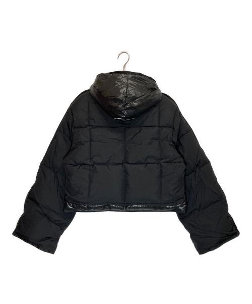 GANNI（ガニー）GANNI (ガニー) MIX PUFFER HOODED SHORT JACKET ブラック サイズ:下記参照の古着・服飾アイテム