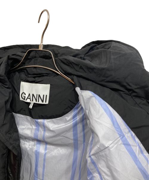 GANNI（ガニー）GANNI (ガニー) MIX PUFFER HOODED SHORT JACKET ブラック サイズ:下記参照の古着・服飾アイテム