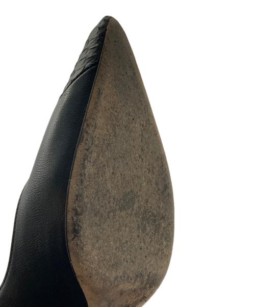 sergio rossi（セルジオロッシ）sergio rossi (セルジオロッシ) コンビポインテッドトゥパンプス ブラック サイズ:SIZE 37の古着・服飾アイテム