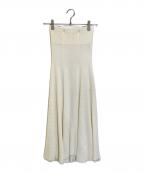 DEUXIEME CLASSEドゥーズィエム クラス）の古着「SWING RIB スカート」｜アイボリー