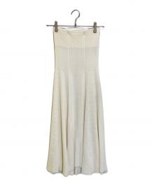 DEUXIEME CLASSE（ドゥーズィエム クラス）の古着「SWING RIB スカート」｜アイボリー