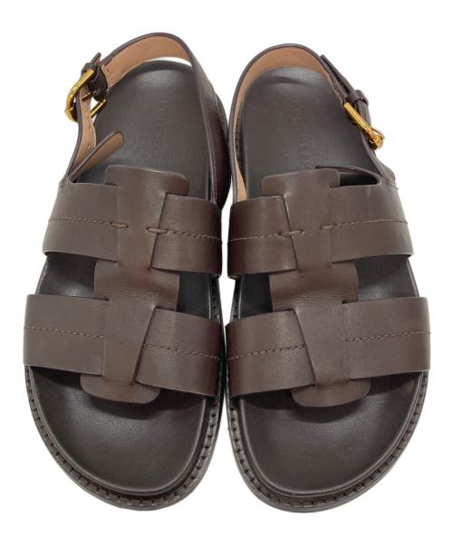 COLE HAAN（コールハーン）COLE HAAN (コールハーン) マーリー フィッシャーマン フットベッド サンダル ブラウン サイズ:SIZE 5 1/2の古着・服飾アイテム