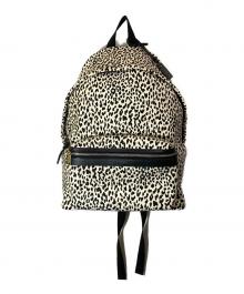 Saint Laurent Paris（サンローランパリ）の古着「シテイ レオパードバックパック」｜ブラック×ベージュ