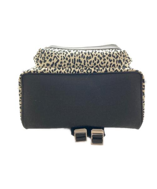 Saint Laurent Paris（サンローランパリ）Saint Laurent Paris (サンローランパリ) シテイ レオパードバックパック ブラック×ベージュ サイズ:-の古着・服飾アイテム